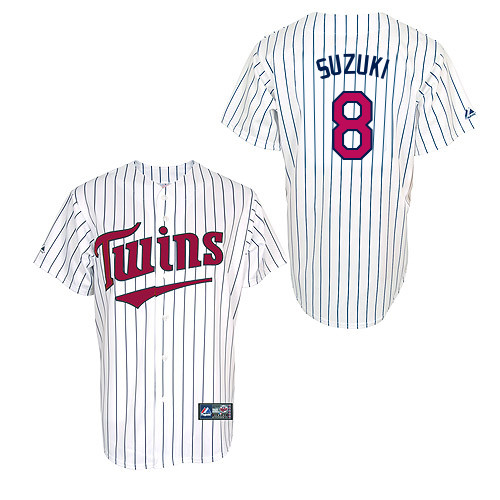 Kurt Suzuki #8 Youth Baseball Jersey-Minnesota Twins Authentic 2014 ALL Star Alternate 3 White Cool Base MLB Jersey